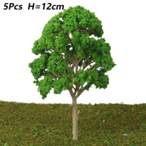 MANGOUSONG Miniature Trees,5pc HO Scale Model Trees Train Railroad Micro Landscape Park Scenery Scale Tree Layout Diorama Scenery Scene Making