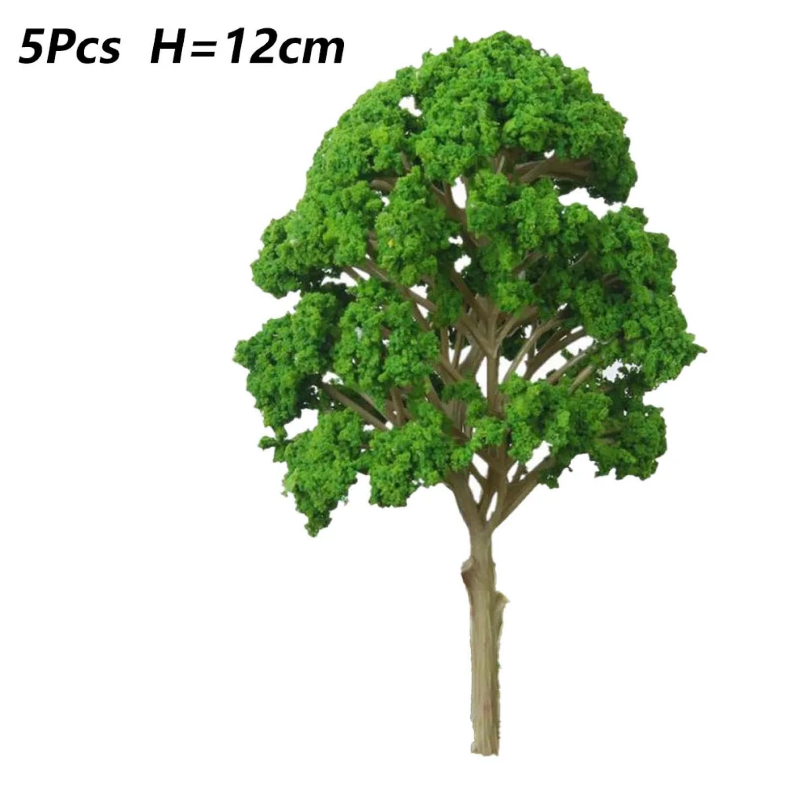 MANGOUSONG Miniature Trees,5pc HO Scale Model Trees Train Railroad Micro Landscape Park Scenery Scale Tree Layout Diorama Scenery Scene Making