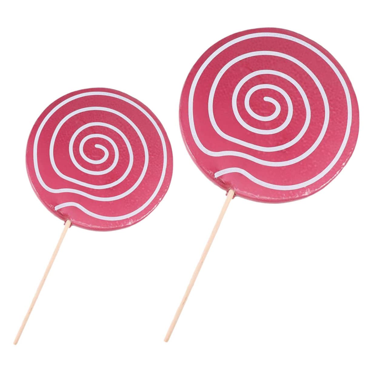 Abaodam 4 Pcs Lollipop Props Cotton Candy Decorations Lollipop Decorations Lollipop Tree Giant Candy Props Kids Toy Toys DIY Lollipop Statue Marshmallow Wooden Child Wedding Dress Purple