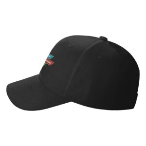 Dazii Polyester Baseball Cap Uzbekistan Happy Independence Day Hat Lightweight Breathable Sport Hat Quick-Drying Sun Protection Cap Adjustable Strap Cap Black