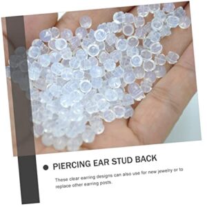 400 Pcs DIY Jewelry Findings DIY Earrings Plug Earring Backs Safety Earrings Stoppers Ear Jewelry Back Locking Earring Stopper Earrings Backs for Women Locking Earring Plug