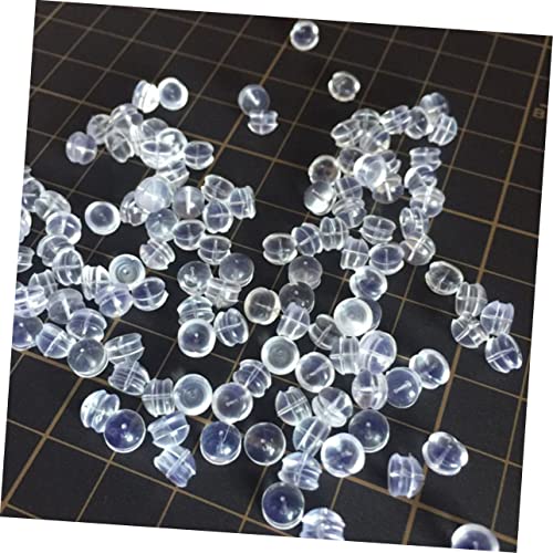 400 Pcs DIY Jewelry Findings DIY Earrings Plug Earring Backs Safety Earrings Stoppers Ear Jewelry Back Locking Earring Stopper Earrings Backs for Women Locking Earring Plug