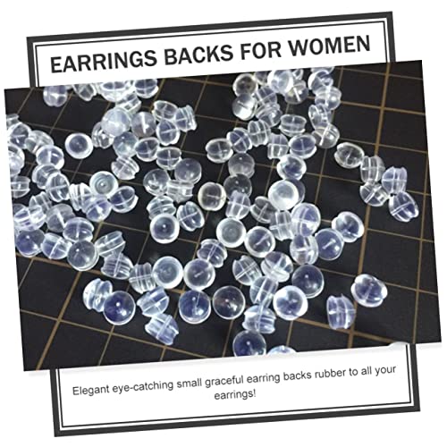 400 Pcs DIY Jewelry Findings DIY Earrings Plug Earring Backs Safety Earrings Stoppers Ear Jewelry Back Locking Earring Stopper Earrings Backs for Women Locking Earring Plug