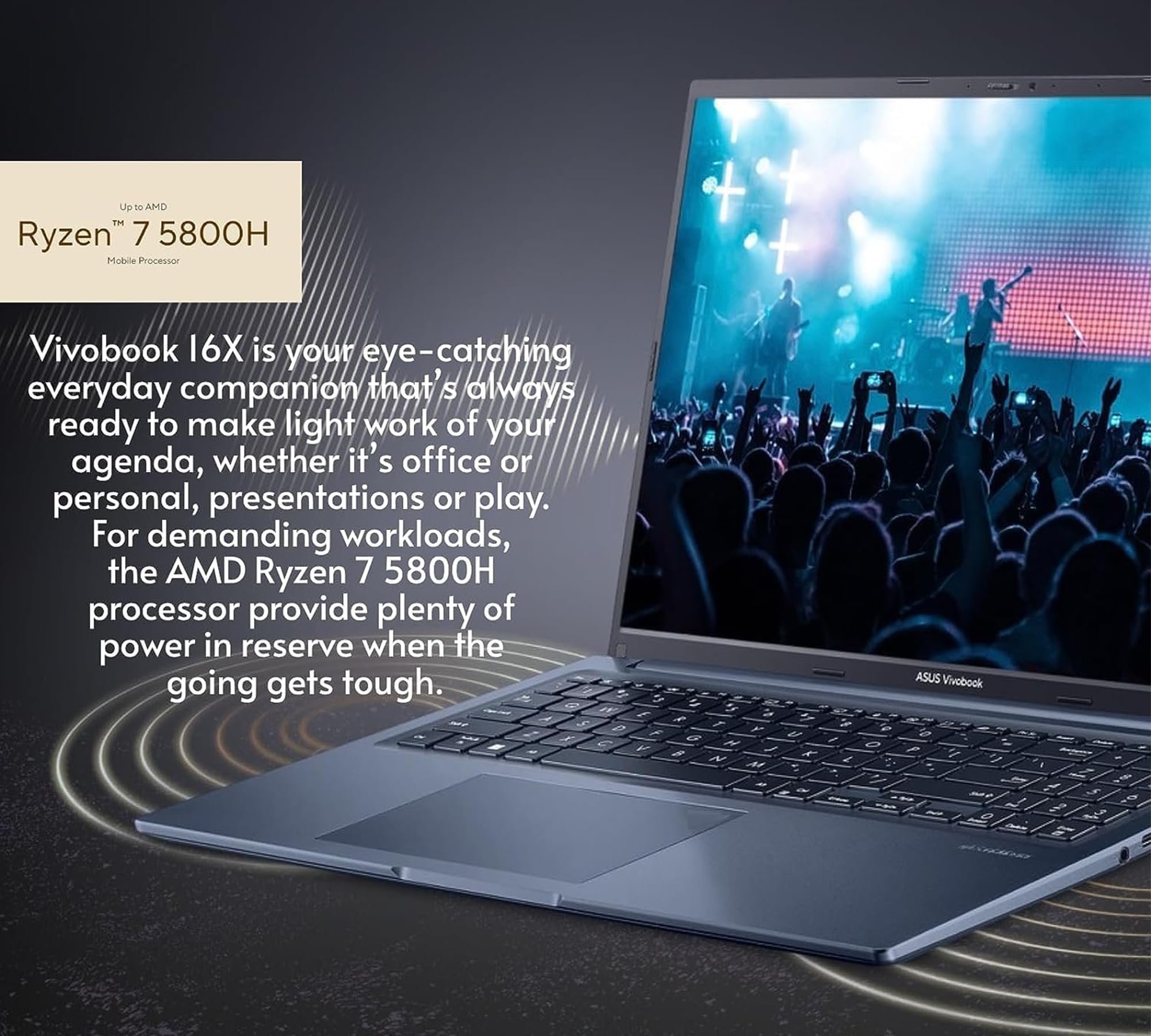 ASUS 2023 Newest Vivobook Slim Laptop, 16" WUXGA Display, 8-Core AMD Ryzen 7 5800HS (Beats i7-1195G7), AMD Radeon Graphics, WiFi 6, Chiclet Keyboard, Windows 11 Home(40GB|2TB SSD)