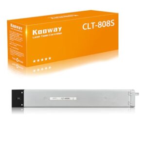 kooway remanufactured clt-808s high yield toner cartridge replacement for clt-k808s for samsung multixpress x430olx / x4250lx / x4220rx printer (clt-k808s black 1 pack)