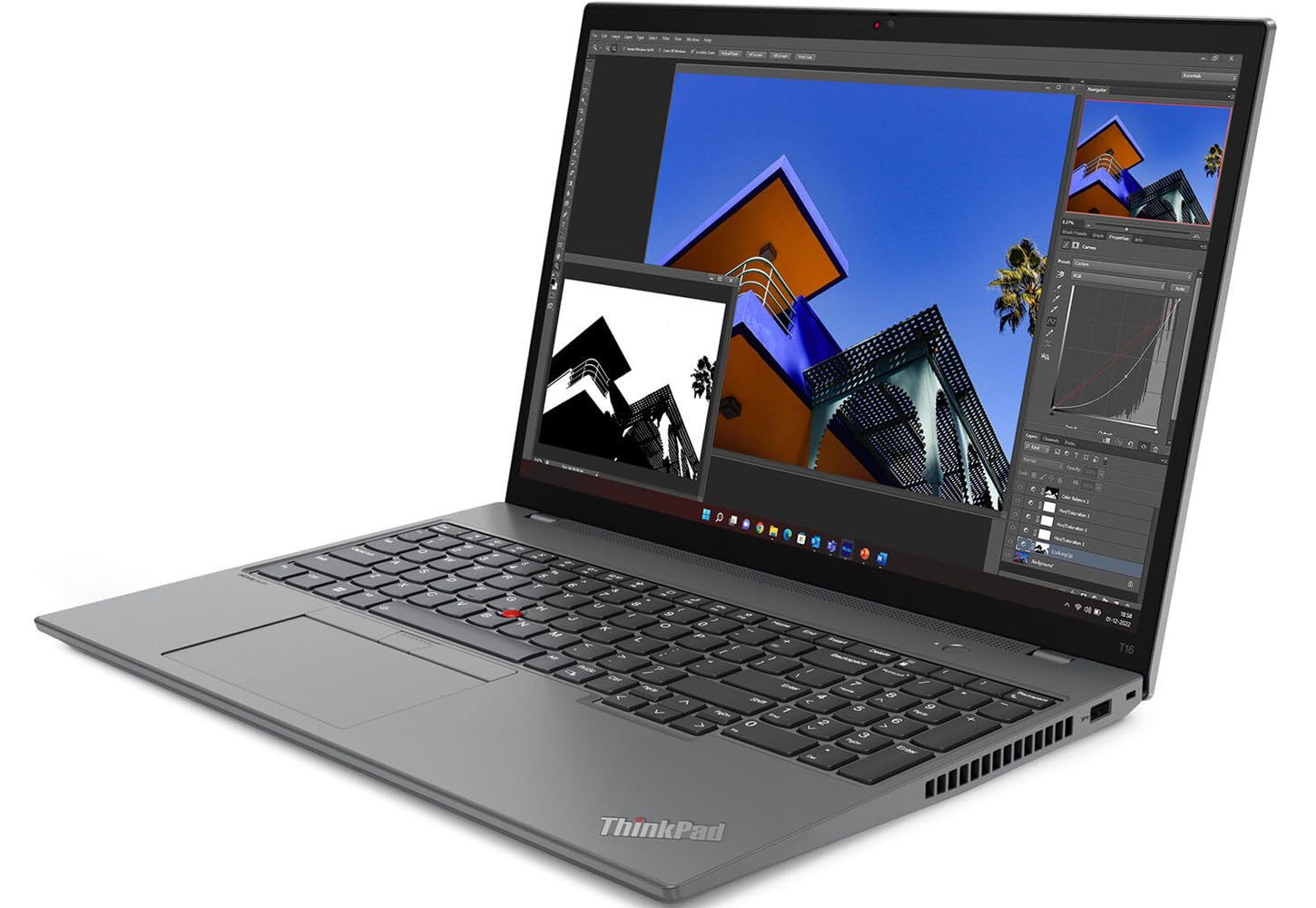 Lenovo T16 Gen 2 Home & Business Laptop (Intel i7-1355U 10-Core, 16GB DDR5 5200MHz RAM, 512GB SSD, Intel UHD, 16.0" 60 Hz Touch Wide UXGA (1920x1200), Fingerprint, WiFi, Win 11 Pro) with USB-C Dock