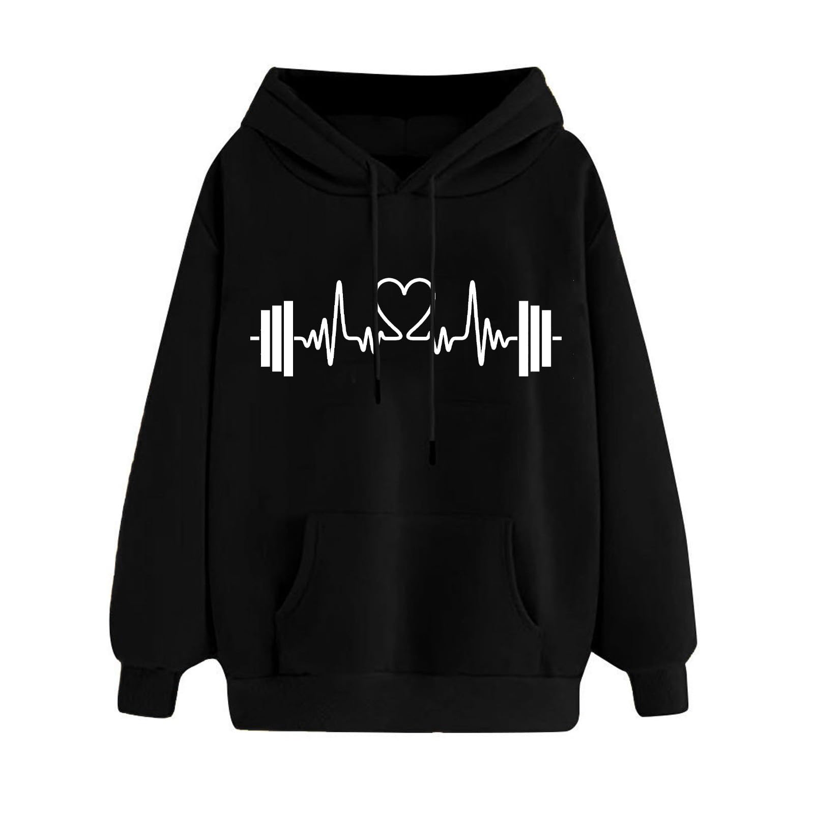 Clearance Deals, Oversized Hoodies For Women Fall Fashion 2023 Casual Sweatshirts Loose Fit Long Sleeve Pullover Shirts Cute Hooded Tops For Teen Girls