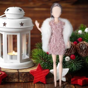 Bencailor 3 Sets Christmas Doll Clothes and Accessories Set for 11.8 Inch Girl Boy Doll Christmas Clothing Set Xmas Costume Doll Outfit Dress for Christmas Party Decoration Girl Gift (Elegant Style)