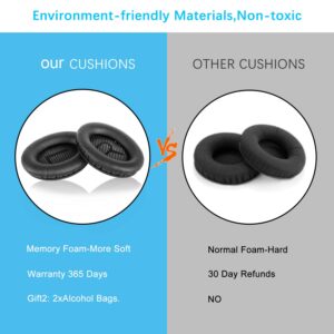 Powdiom Upgraded Professional Replacement Ear Pads for Bose QC35 & QC35ii QuietComfort 35 Headphones,Ear Pads with Softer Leather,Noise Isolation Foam,Added Thickness