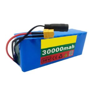 CSTAL 36V 30Ah 10S3P 500W Electric Bike Lithium Ion Battery Pack, with 42V 2A Charger + Discharge BMS, for 54.6V Electric Bicycle Scooter