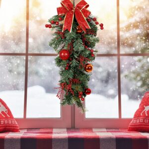 Christmas Decorations Merry Christmas Wreath Decor Hanging Garland Winter Holiday Xmas Home Deco