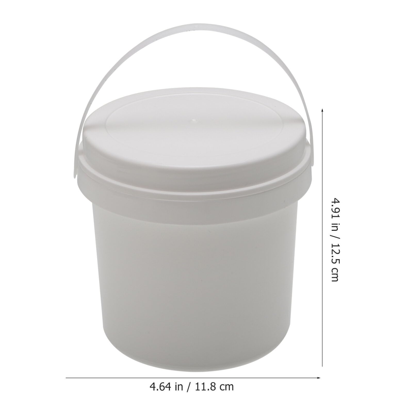 DOITOOL 3pcs Storage Bucket Ice Cream Bucket Paint Pail Container Snack Bucket with Handle Buckets Food Containers for Kids Food Toy Party Favors Bucket Beer Pp White Bucket Child