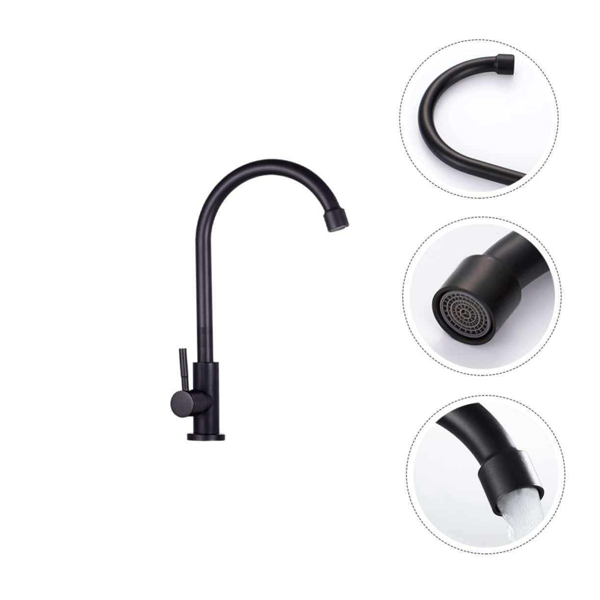 DOITOOL Faucet Sink Sprayer Home Water-tap Rotatable Water-tap Rotating Water Tap Multi-Functional Water Tap Home Supply to Rotate Stainless Steel Laundry tub Steel Sink