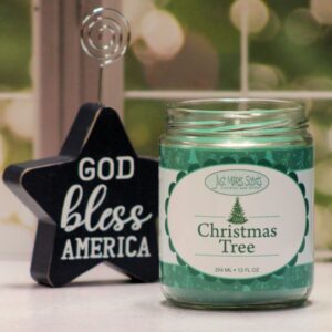 Christmas Tree Scented Blended Soy Candle (12 oz) by Just Makes Scents