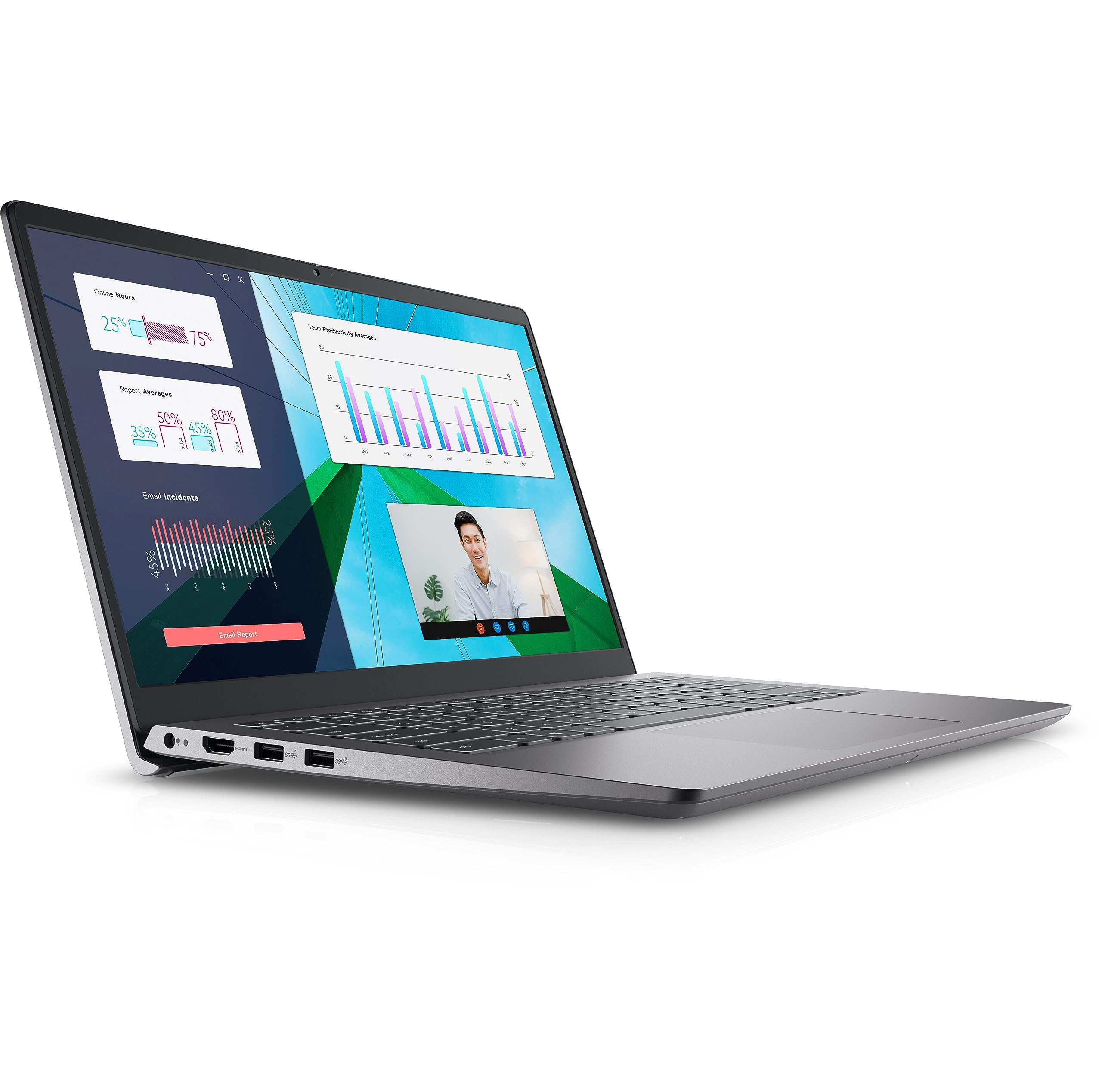 Dell Vostro 14 3000 3420 14" FHD Business Laptop Computer, 12th Gen Intel 10-Core i5-1235U (Beat i7-1195G7), 64GB DDR4 RAM, 4TB PCIe SSD, 802.11AC WiFi, Bluetooth, Silver, Windows 11 Pro