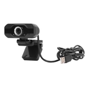 camera 1080p 30 fps for video calling gaming with auto light color correction, dual noise canceling microphone for windows, for, for android, for linux