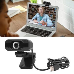 Camera 1080P 30 Fps for Video Calling Gaming with Auto Light Color Correction, Dual Noise Canceling Microphone for Windows, for, for Android, for Linux