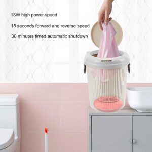 NDNCZDHC Mini Washing Machine, 8L USB Powered Desktop Laundry Washer, Ultrasonic Clothes Washing Machine for Home Apartment RV Outdoor Travel (Pink)