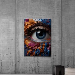 Palette Knife Eye print, Modern decorative print, Ultra abstract wall art, Abstract canvas wall art, Eye print, Bedroom print, Living room, watercolor eyes wall art