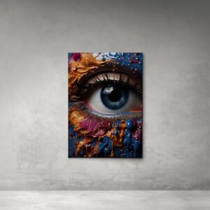 Palette Knife Eye print, Modern decorative print, Ultra abstract wall art, Abstract canvas wall art, Eye print, Bedroom print, Living room, watercolor eyes wall art