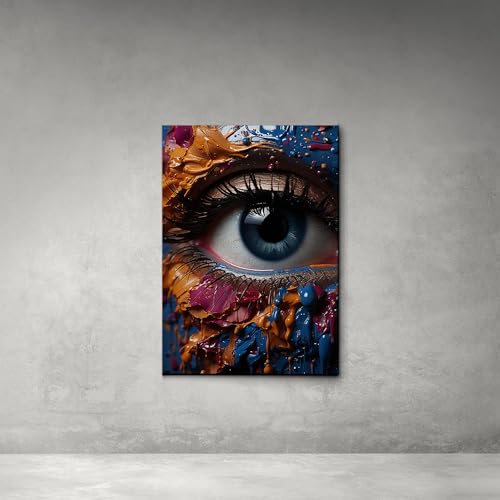 Palette Knife Eye print, Modern decorative print, Ultra abstract wall art, Abstract canvas wall art, Eye print, Bedroom print, Living room, watercolor eyes wall art