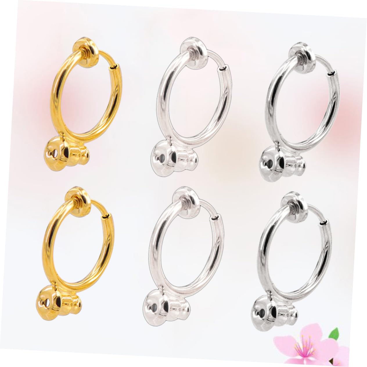 EXCEART 36 Pcs Cuff Earrings Ear Rings Earrings for Unpierced Ears Ear Cuff Piercing Wrap Earrings Ear Cuff Gold Earrings Backs for Studs Silver Ear Cuffs Ear Clips Metal Accessories