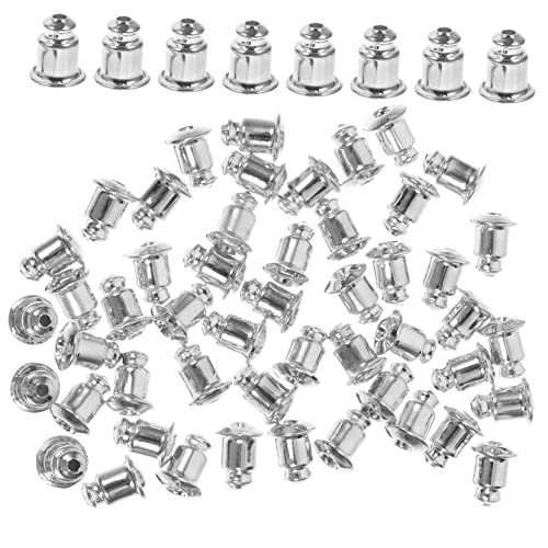 200 Pcs Earrings Earplugs Earring Backs for Studs Earring Backs for Kids Metal Earring Backs Heavy Earring Support Backs Earring Parts Earring Accessories Pierced Earring Backs