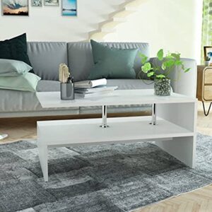 utsrabfa living room table coffee table storage tables console table engineered wood 35.4"x23.2"x16.5" whitefor living room,home,office,living meeting room