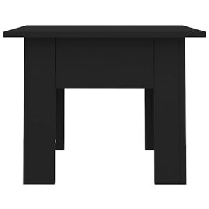 UTSRABFA Living Room Table Coffee Table Storage Tables Console Table Black 21.7"x21.7"x16.5" Engineered Woodfor Living Room,Home,Office,Living Meeting Room