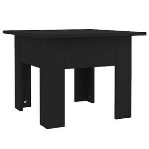 UTSRABFA Living Room Table Coffee Table Storage Tables Console Table Black 21.7"x21.7"x16.5" Engineered Woodfor Living Room,Home,Office,Living Meeting Room