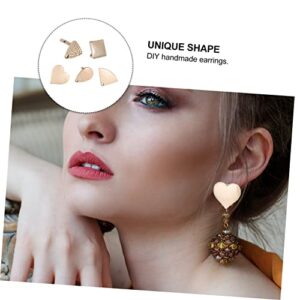 100 Pcs Geometric Stud Earrings Earring Posts Earring Stud Post DIY Jewelry Accessories Earring Backs for Studs Jewelry Making Accessories Earring Stud Back Earring Post Back