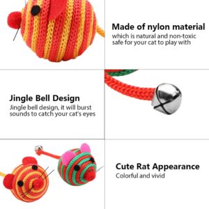 Dog Toy Ball, Nontoxic Bite Resistant Toy Ball Cat Dog Chew Traning Fun Playing Toy Ball Cute Rat Perfect for Playtime and Chewing Toys