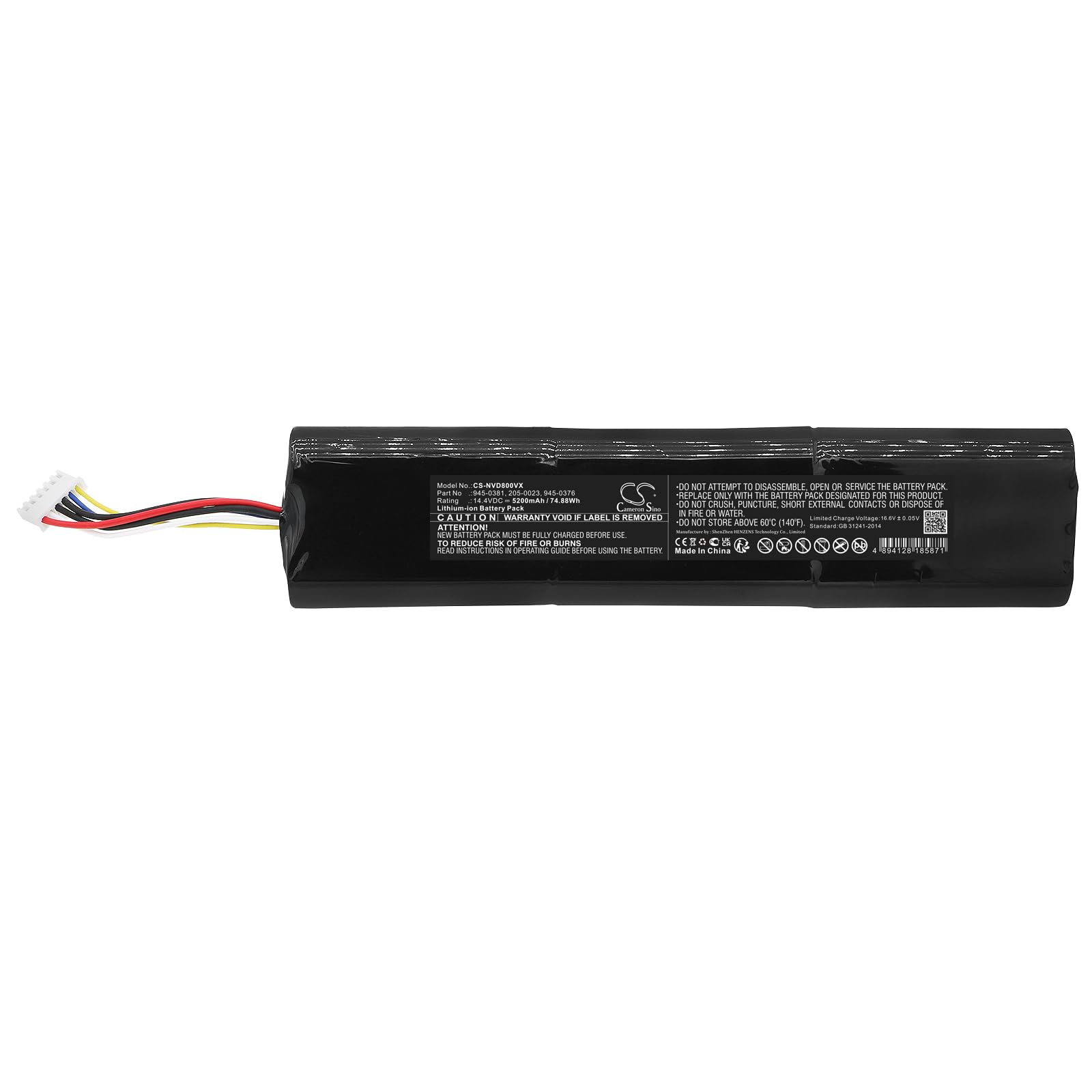 JIAJIESHI 5200mAh Replacement Battery Fit for Neato 905-0596, 945-0356, 945-0373, Botvac D9, D10, D8, D9, Robotics D8 205-0021, 205-0022, 205-0023, 205-0026, 945-0376, 945-0381, 945-0382