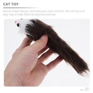 Didiseaon 6pcs Mouse Squeaker Cat Toy Cats Rat Toy Pet Cat Soft Mouse Toy Cat Catnip Toys Interactive Toy Kitten Toys