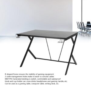 Gamer Workstation Large Tabletop Computer Desk MDF PVC Laminated Tabletop + Thickened Steel Game Table