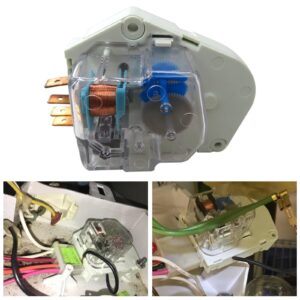 215846602 Refrigerator Defrost Timer Repl.#628510, 628518 for Frigidaire Kenmore Gibson Kelvinator Tappan Uni Westinghouse Crosley Electrolux