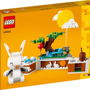 LEGO Jade Rabbit Building Toy Set, Fun Bunny Display Piece or Family Building Activity, Small Animal Toy for Boys and Girls, Great Gift for Kids Ages 8 and Up, 40643