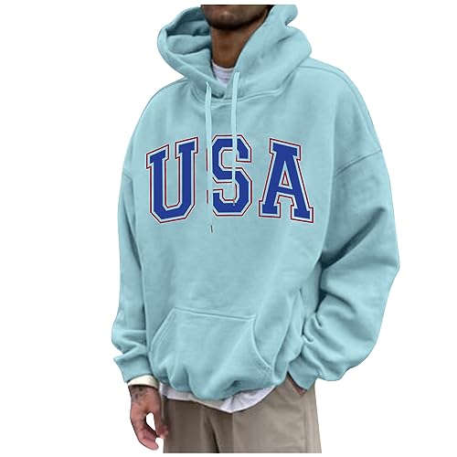 Men Graphic Hoodies Letter Printed Tie Dye Gradient Flannel Hooded Sweatshirt Adult Athletic Big And Tall Mens Hoodies Pullover Casual Comfy Cool Hooded 03 Sky Blue 3Xl