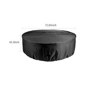 Maiju Outdoor Patio Furniture Covers Waterproof Table Chair Set Covers Windproof Tear-Resistant UV Round Cover for Outdoor Garden Patio Yard Park Furniture Cover