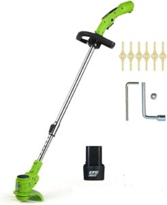 handheld cordless grass trimmer 12v/24v adjustable electric lawn mower garden pruning cutter power garden tools-12v-1 battery