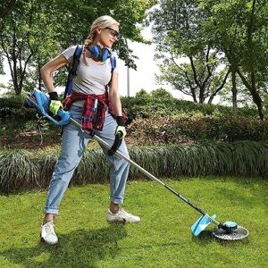 RUTAVM Handheld Grass Trimmer Cordless Household String Trimmer Portable Electric Lawn Mower, Cordless Weeder, Multifunctional Garden Trimmer