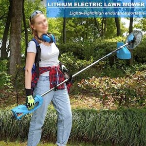 RUTAVM Handheld Grass Trimmer Cordless Household String Trimmer Portable Electric Lawn Mower, Cordless Weeder, Multifunctional Garden Trimmer