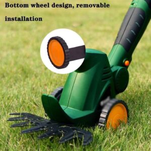 Handheld Grass Trimmer Cordless String Trimmer Small Household Electric Lawn Mower Multifunctional Weeder Retractable Rod 10.8V/2.0Ah Lithium Battery