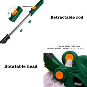 Handheld Grass Trimmer Cordless String Trimmer Small Household Electric Lawn Mower Multifunctional Weeder Retractable Rod 10.8V/2.0Ah Lithium Battery