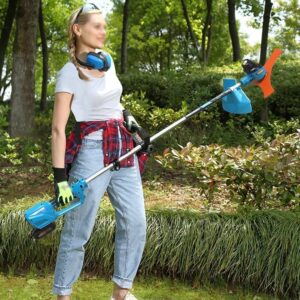 handheld cordless string trimmer/edger lawn mower household small portable rechargeable weeder multifunctional electric lawn mower