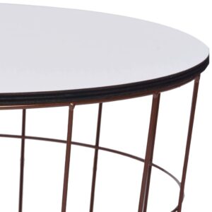 QJBSAVVA Coffee Table Gold Ø 15.7",Entrance Table Tray Tables Center Table Low Table Suitable for Meeting Rooms, Reception Rooms, Offices