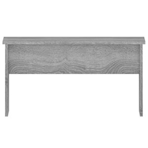 QJBSAVVA Coffee Table Gray Sonoma 31.5"x19.9"x16.3" Engineered Wood,Nightstand Industrial Tables Side Tables Sofa Table Suitable for Meeting Rooms, Reception Rooms, Offices