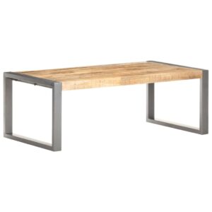 qjbsavva coffee table 43.3"x23.6"x15.7" rough mango wood,entrance table tray tables center table low table suitable for meeting rooms, reception rooms, offices