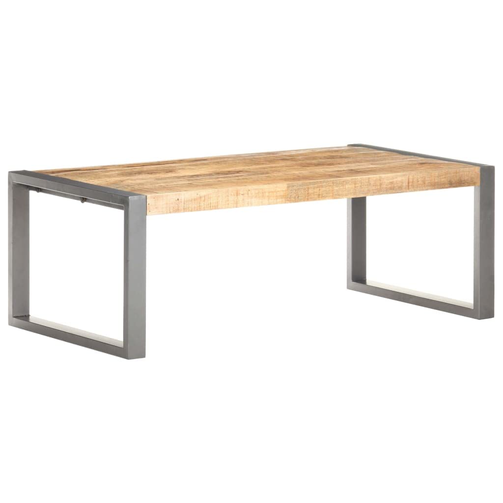 QJBSAVVA Coffee Table 43.3"x23.6"x15.7" Rough Mango Wood,Entrance Table Tray Tables Center Table Low Table Suitable for Meeting Rooms, Reception Rooms, Offices