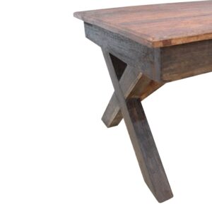 QJBSAVVA Coffee Table Solid Reclaimed Wood 43.3"x23.6"x17.7",Entrance Table Tray Tables Center Table Low Table Suitable for Meeting Rooms, Reception Rooms, Offices